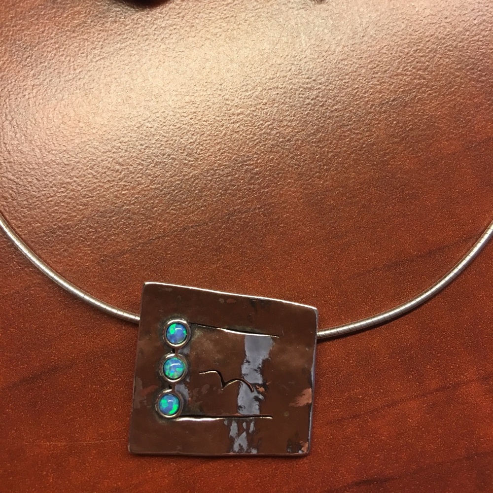 Silpada faux opal necklace